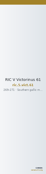 RIC V Victorinus 61 — CANOA