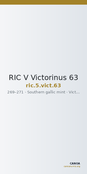 RIC V Victorinus 63 — CANOA