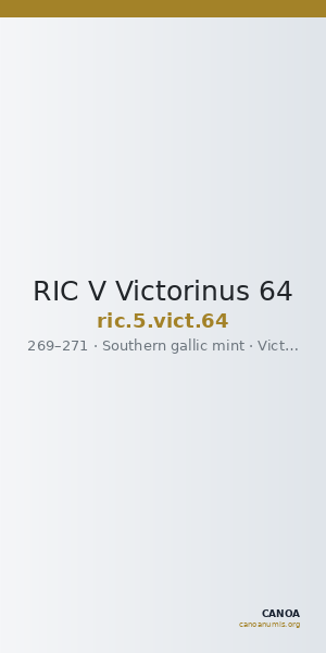 RIC V Victorinus 64 — CANOA