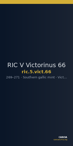 RIC V Victorinus 66 — CANOA
