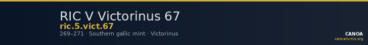 RIC V Victorinus 67 — CANOA