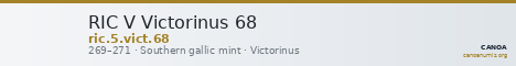 RIC V Victorinus 68 — CANOA