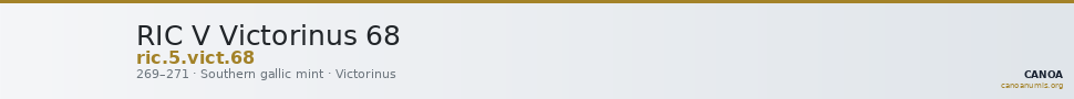 RIC V Victorinus 68 — CANOA