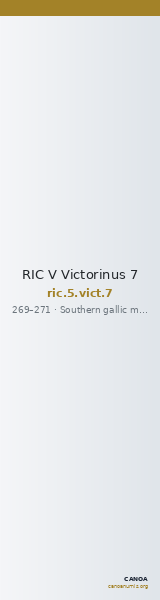 RIC V Victorinus 7 — CANOA