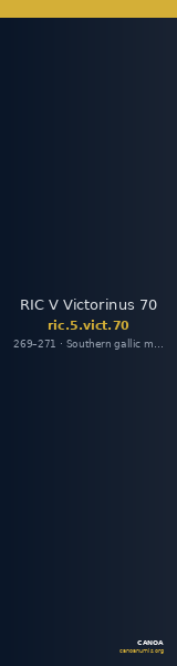 RIC V Victorinus 70 — CANOA