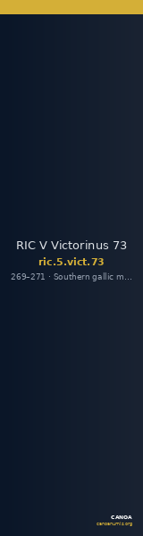 RIC V Victorinus 73 — CANOA