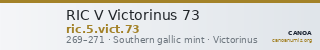 RIC V Victorinus 73 — CANOA