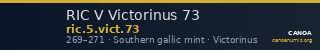 RIC V Victorinus 73 — CANOA