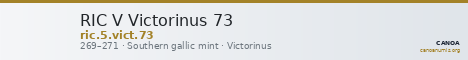 RIC V Victorinus 73 — CANOA