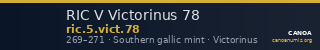 RIC V Victorinus 78 — CANOA