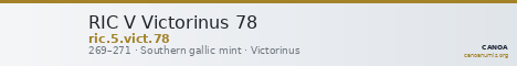 RIC V Victorinus 78 — CANOA