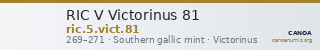 RIC V Victorinus 81 — CANOA