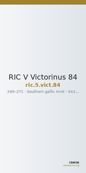RIC V Victorinus 84 — CANOA