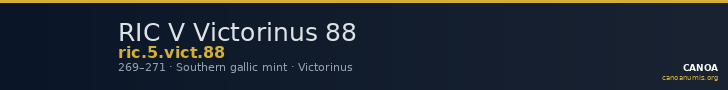 RIC V Victorinus 88 — CANOA