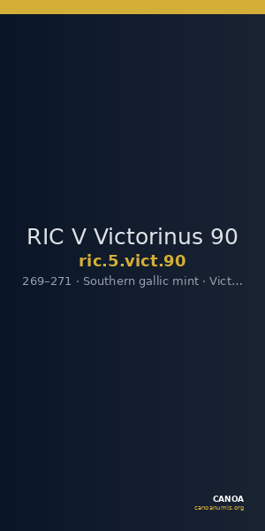 RIC V Victorinus 90 — CANOA