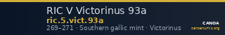 RIC V Victorinus 93a — CANOA