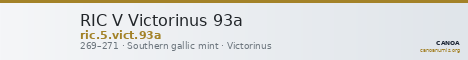 RIC V Victorinus 93a — CANOA