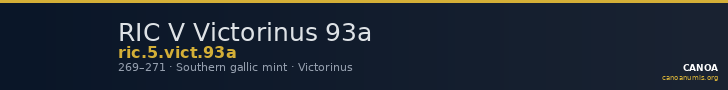 RIC V Victorinus 93a — CANOA