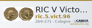 RIC V Victorinus 96 — CANOA