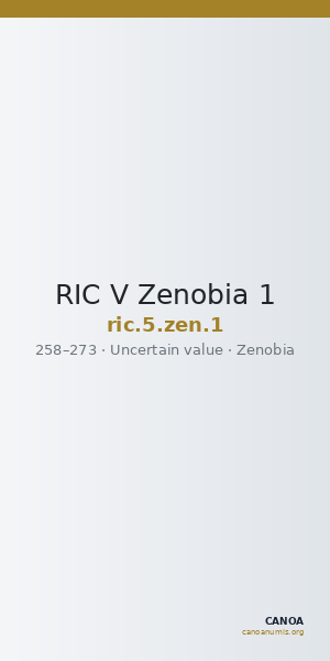 RIC V Zenobia 1 — CANOA