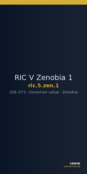 RIC V Zenobia 1 — CANOA