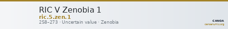 RIC V Zenobia 1 — CANOA