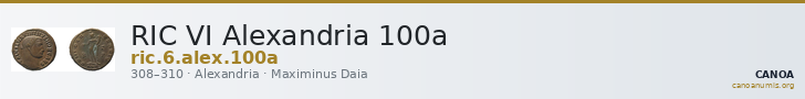 RIC VI Alexandria 100a — CANOA