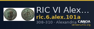 RIC VI Alexandria 101a — CANOA