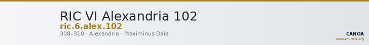 RIC VI Alexandria 102 — CANOA