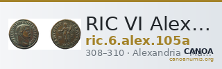 RIC VI Alexandria 105a — CANOA
