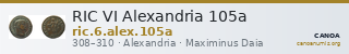 RIC VI Alexandria 105a — CANOA