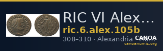 RIC VI Alexandria 105b — CANOA