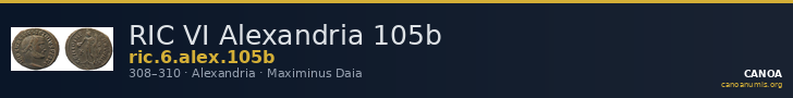 RIC VI Alexandria 105b — CANOA