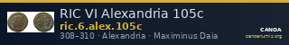 RIC VI Alexandria 105c — CANOA