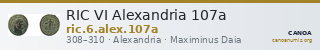 RIC VI Alexandria 107a — CANOA