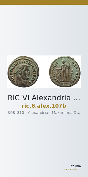 RIC VI Alexandria 107b — CANOA