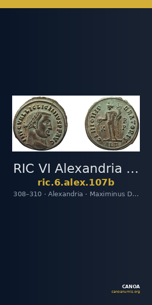 RIC VI Alexandria 107b — CANOA