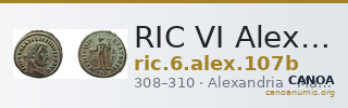 RIC VI Alexandria 107b — CANOA
