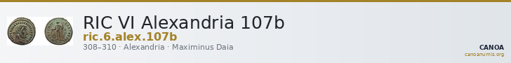 RIC VI Alexandria 107b — CANOA