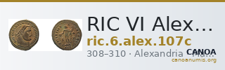 RIC VI Alexandria 107c — CANOA