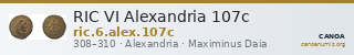 RIC VI Alexandria 107c — CANOA
