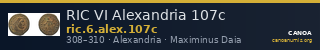 RIC VI Alexandria 107c — CANOA