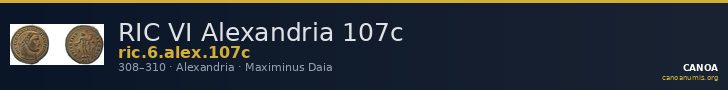 RIC VI Alexandria 107c — CANOA