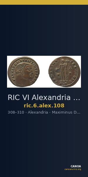 RIC VI Alexandria 108 — CANOA