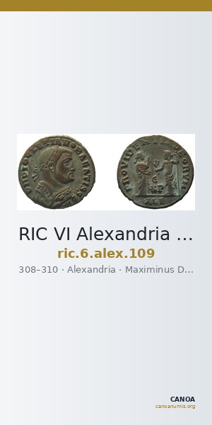 RIC VI Alexandria 109 — CANOA