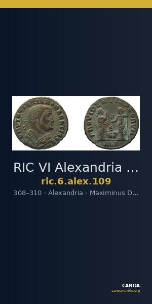 RIC VI Alexandria 109 — CANOA