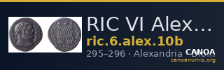 RIC VI Alexandria 10b — CANOA