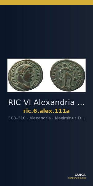 RIC VI Alexandria 111a — CANOA