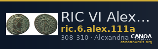 RIC VI Alexandria 111a — CANOA