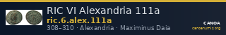 RIC VI Alexandria 111a — CANOA